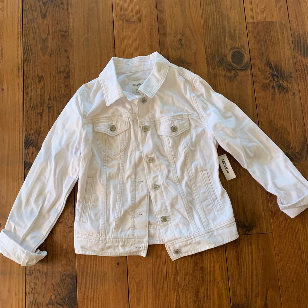 White XS Old Navy denim jacket